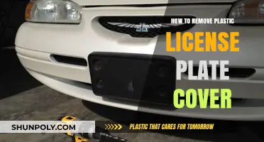 Easy Steps to Remove Your Plastic License Plate Cover Safely