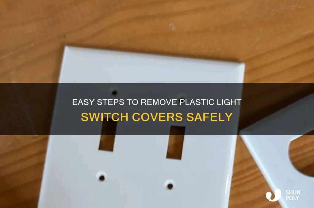 how to remove plastic light switch cover