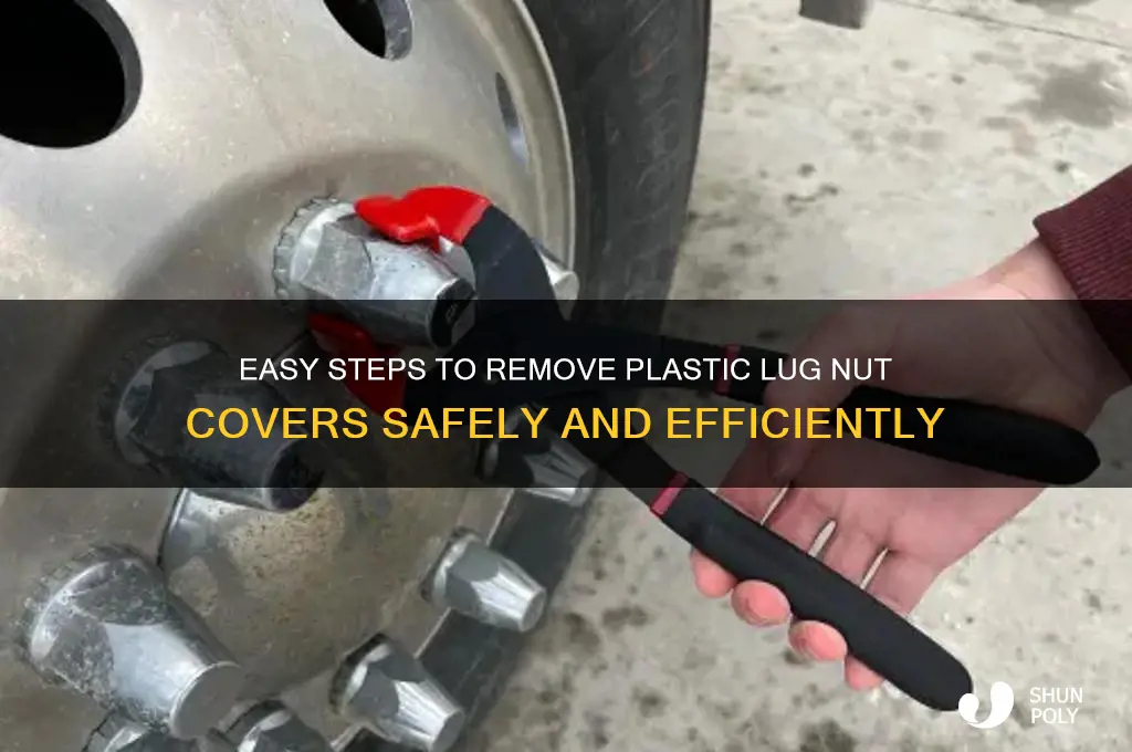 how to remove plastic lug nut covers