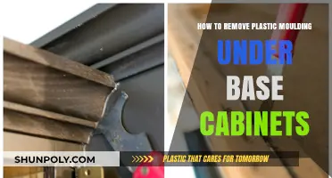 Easy Steps to Remove Plastic Moulding Under Base Cabinets