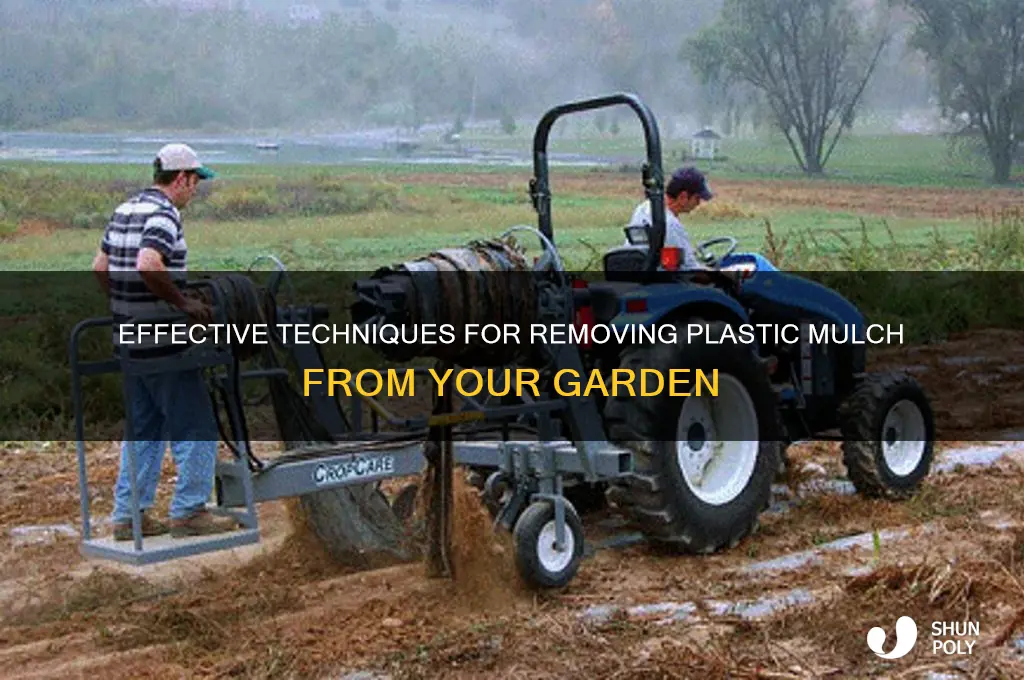 how to remove plastic mulch
