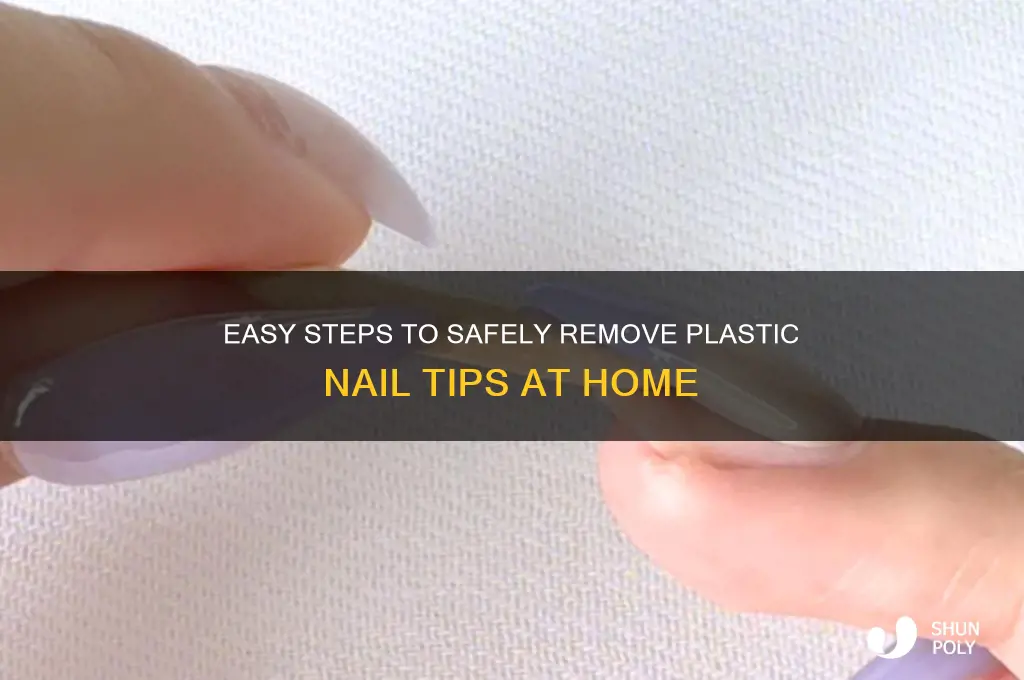 how to remove plastic nail tips