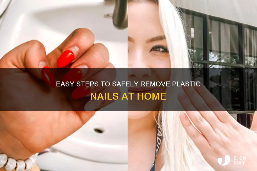 how to remove plastic nails