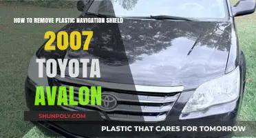 Removing the 2007 Toyota Avalon's Plastic Navigation Shield: A Step-by-Step Guide