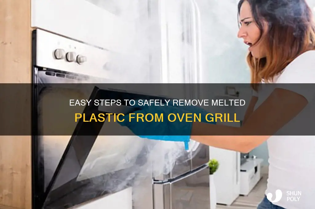 how to remove plastic off oven grill