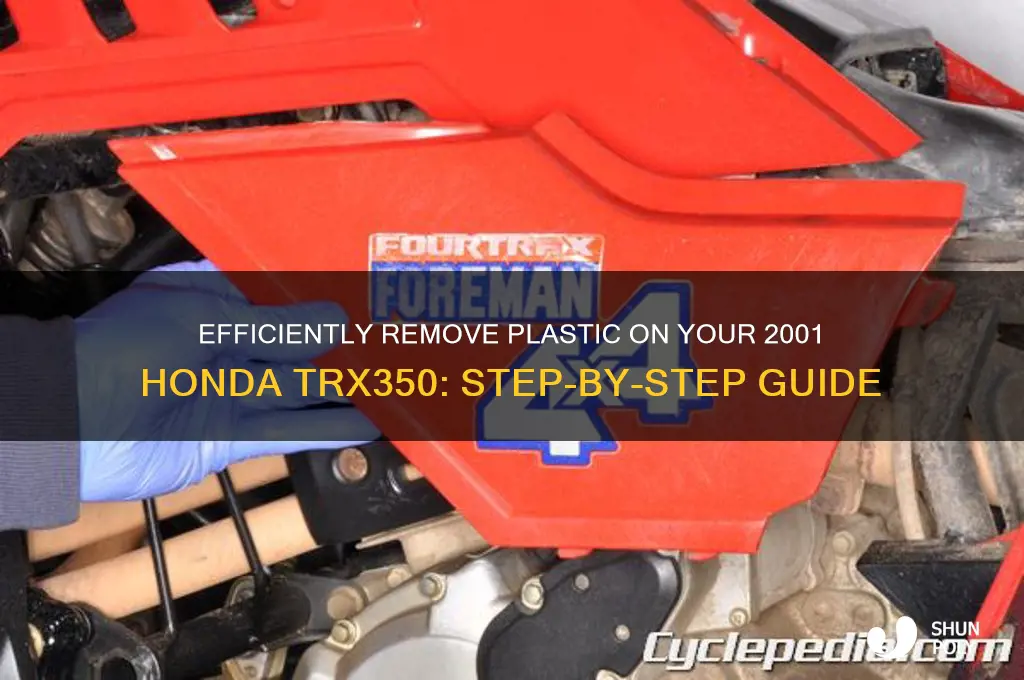 how to remove plastic on a 2001 honda trx350