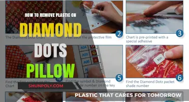 Easy Steps to Remove Plastic Backing from Diamond Dot Pillows