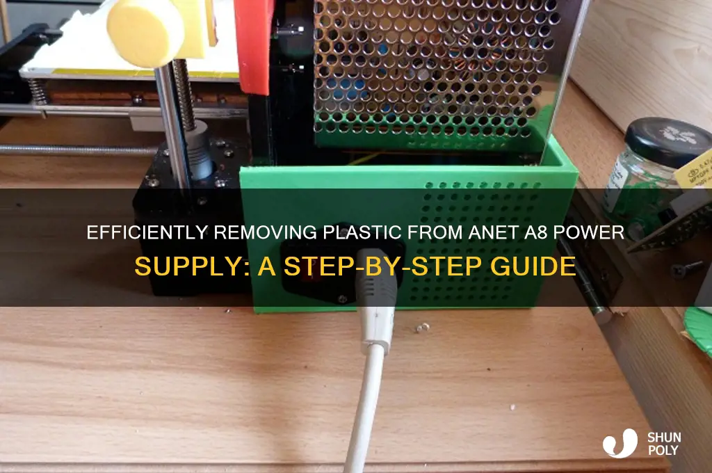 how to remove plastic on power supply anet a8