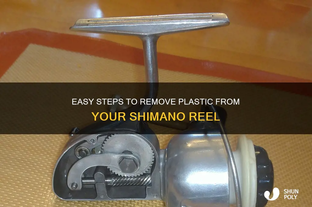 how to remove plastic on shimano reel