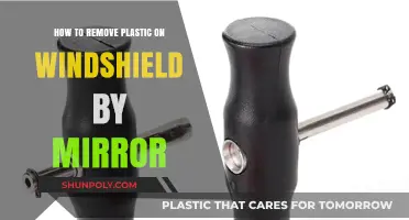 Easy DIY Guide: Removing Plastic from Windshield Using a Mirror