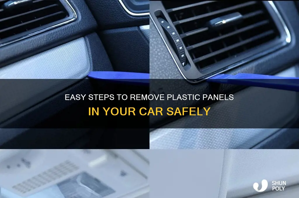 how to remove plastic panel in car