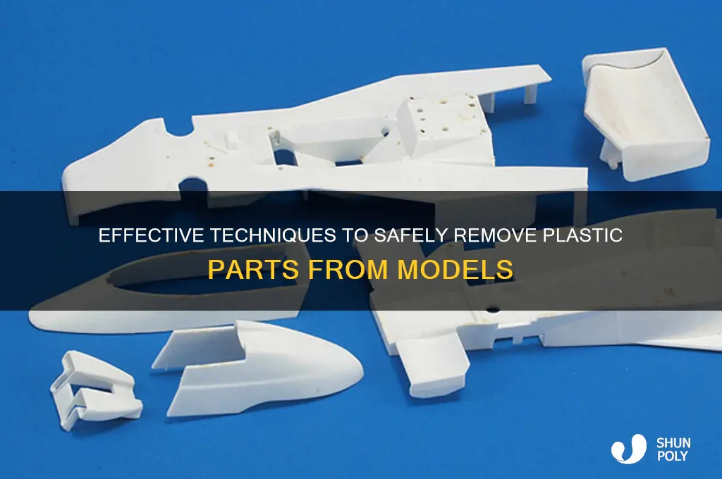 how to remove plastic part from modle