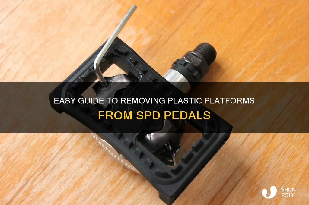how to remove plastic platform from spd