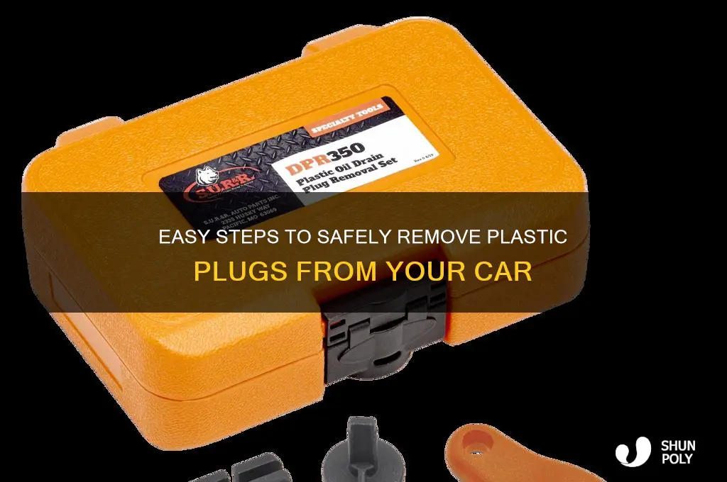 how to remove plastic plugs from car