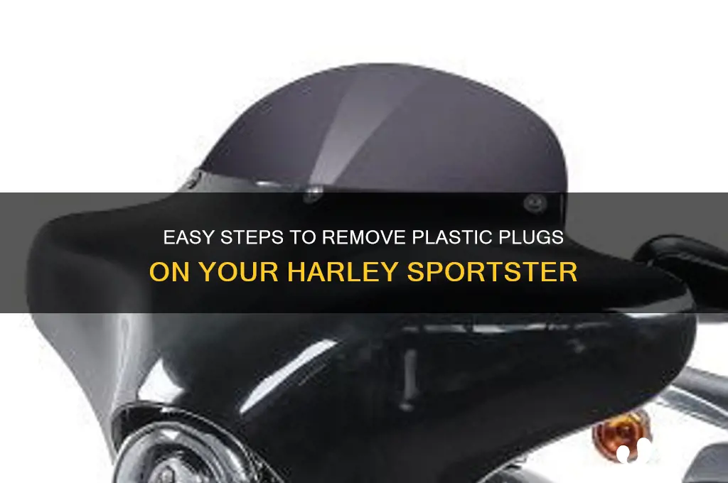 how to remove plastic plugs in harley sportster