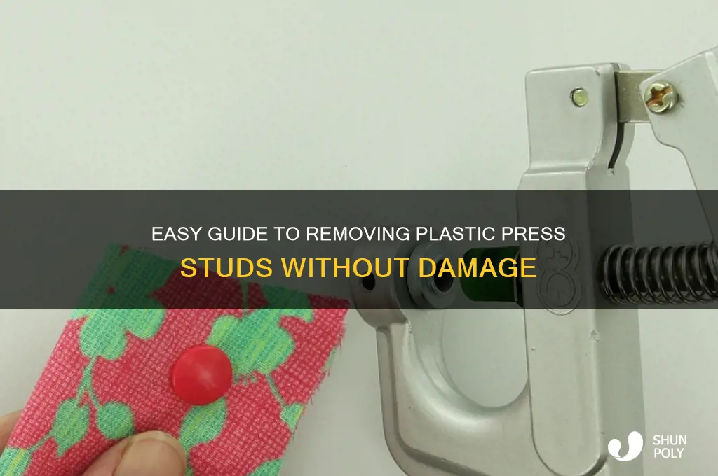 how to remove plastic press studs