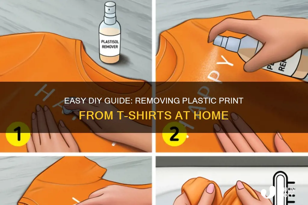 how to remove plastic print from a t-shirt