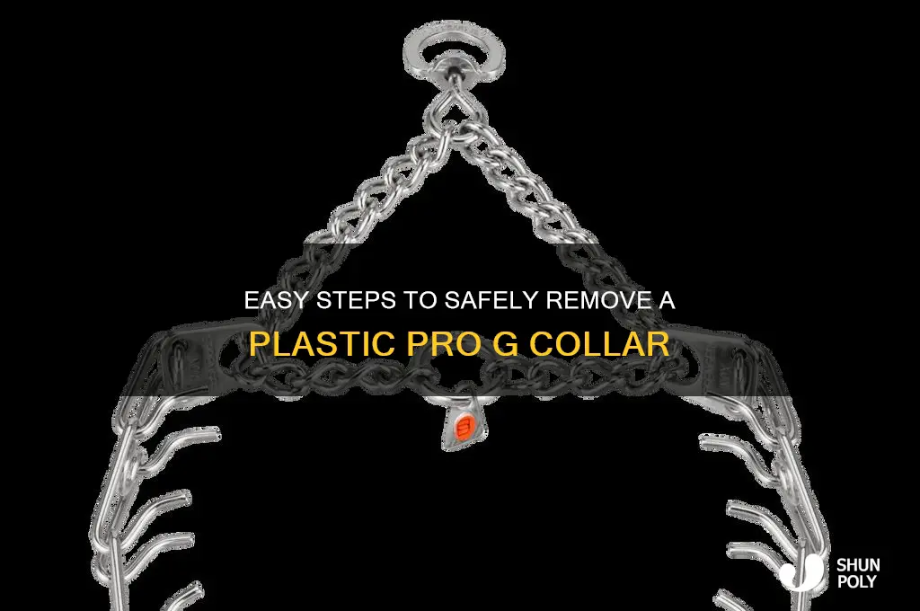 how to remove plastic pro g collar