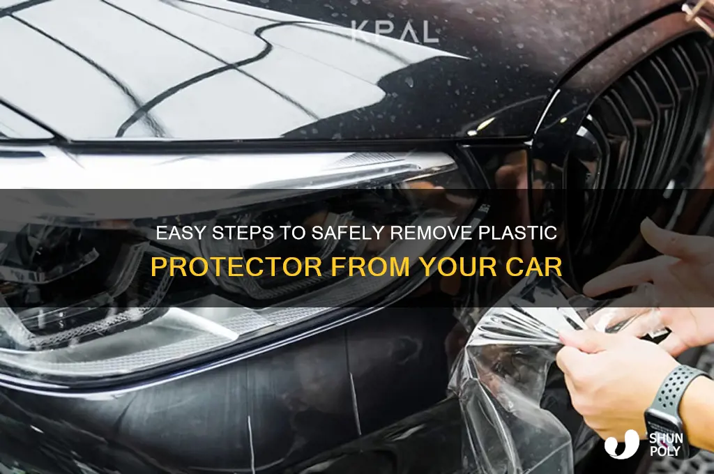 how to remove plastic protector from car