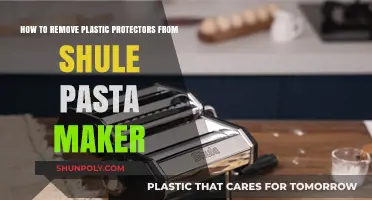 Effortlessly Remove Plastic Protectors from Your Shule Pasta Maker: A Guide