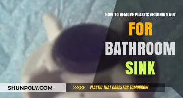 Easy Steps to Remove Plastic Retaining Nut for Bathroom Sink