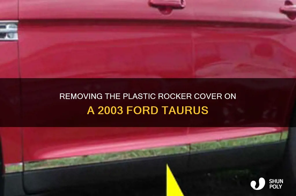 how to remove plastic rocker cover from 03 ford taurus