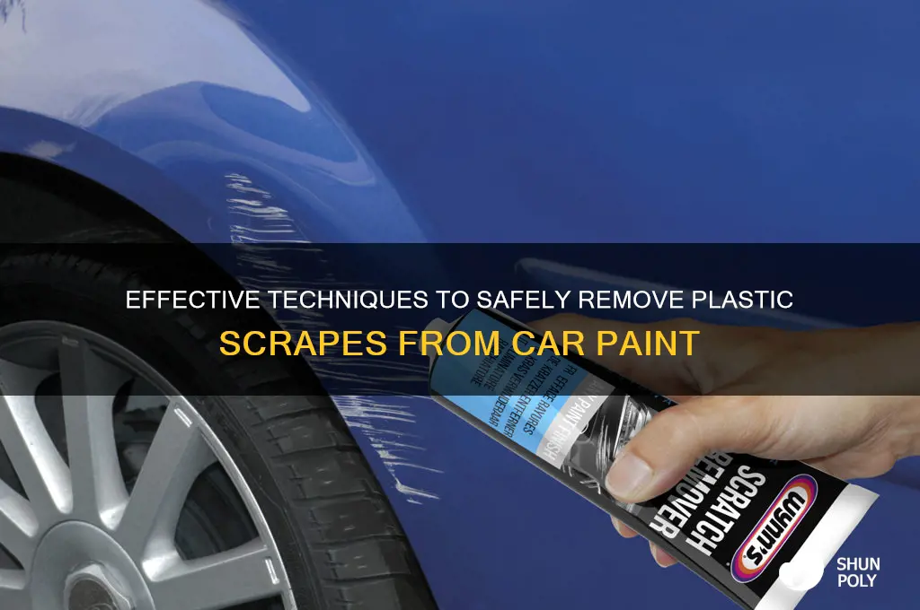 how to remove plastic scrape from car paint