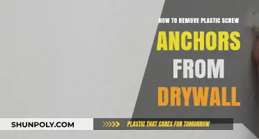Easy Guide: Removing Plastic Screw Anchors from Drywall Without Damage