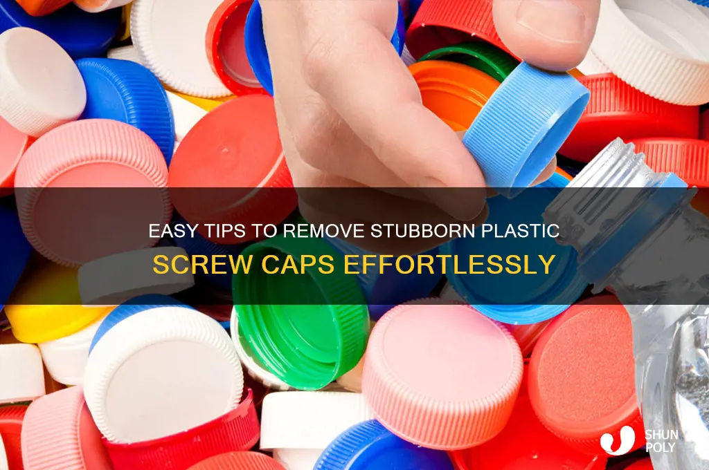 how to remove plastic screw cap