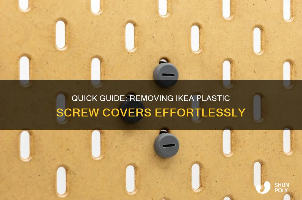 how to remove plastic screw covers ikea