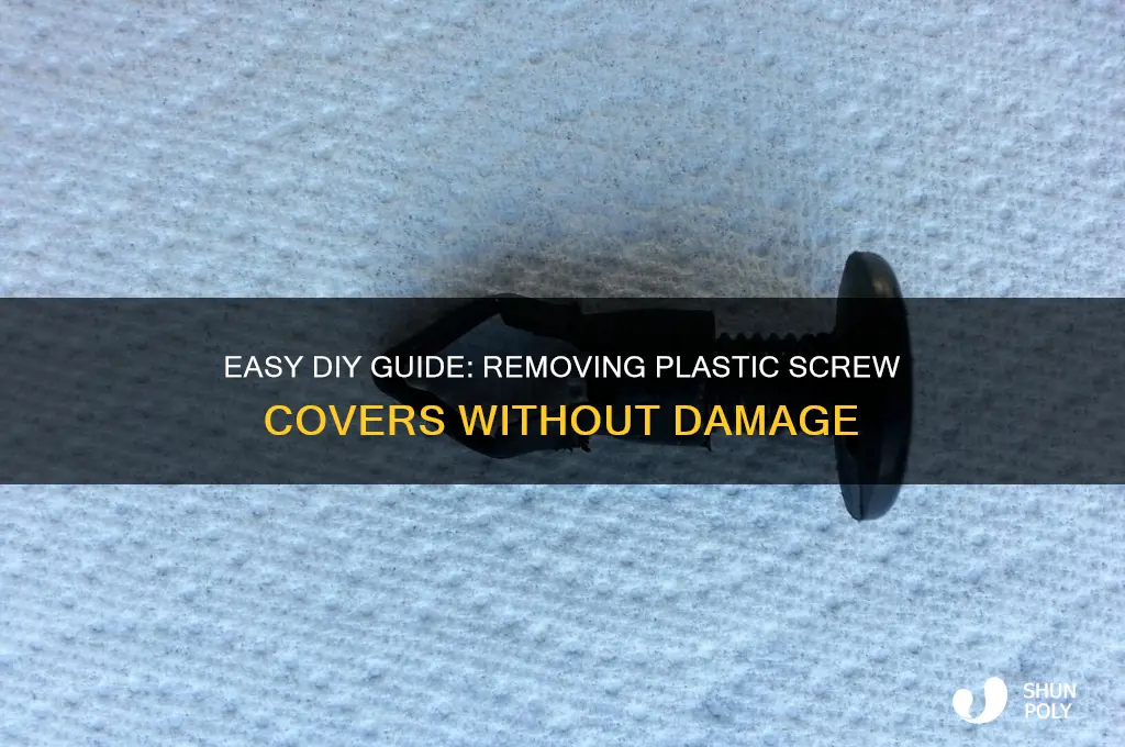 how to remove plastic screw covers