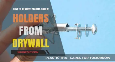 Easy Guide: Removing Plastic Screw Holders from Drywall Without Damage
