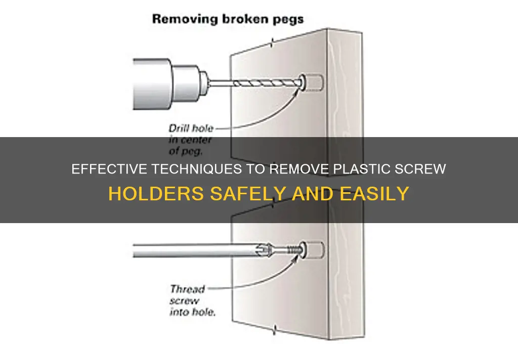 how to remove plastic screw holders