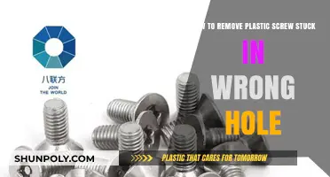 Fixing Mistakes: Removing Stuck Plastic Screws from Wrong Holes Easily