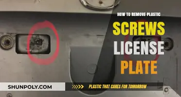 Easy Guide to Removing Plastic License Plate Screws Safely
