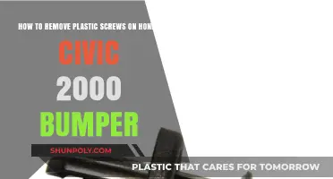 Removing Plastic Screws on a 2000 Honda Civic Bumper: A Guide