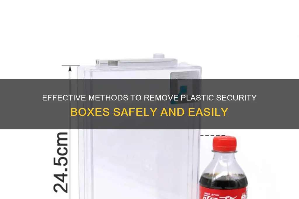 how to remove plastic security box