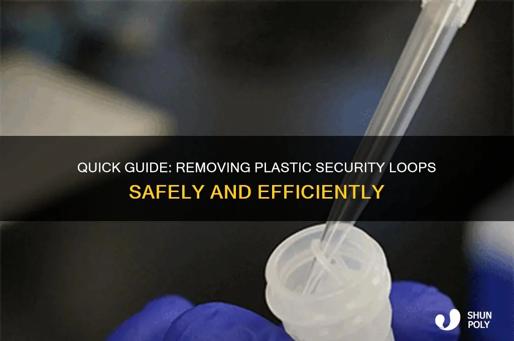 how to remove plastic security loop