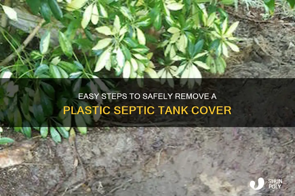 how to remove plastic septic tank cover