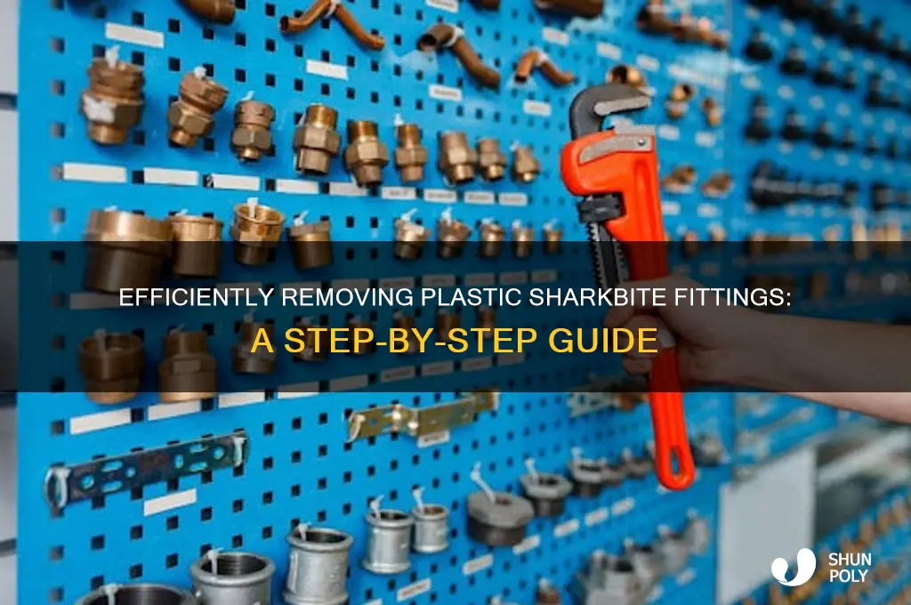 how to remove plastic sharkbite fittings