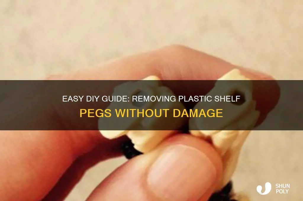 how to remove plastic shelf pegs