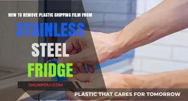 Effortlessly Remove Plastic Shipping Film from Your Stainless Steel Fridge