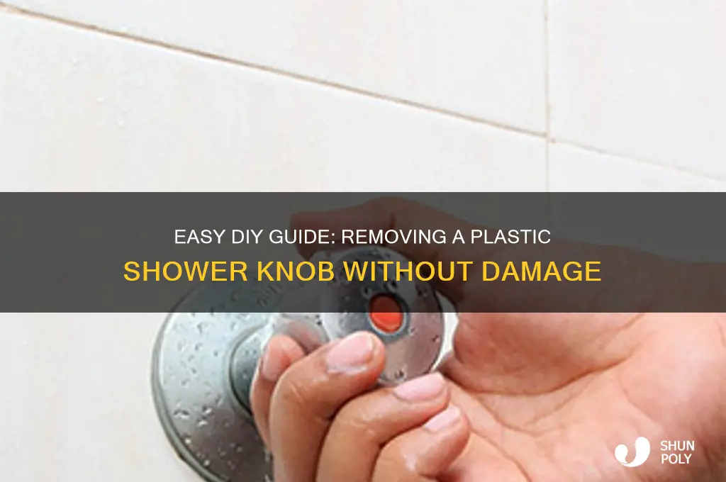 how to remove plastic shower knob