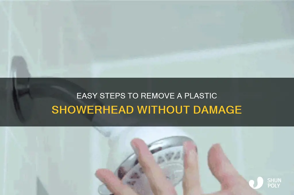 how to remove plastic showerhead