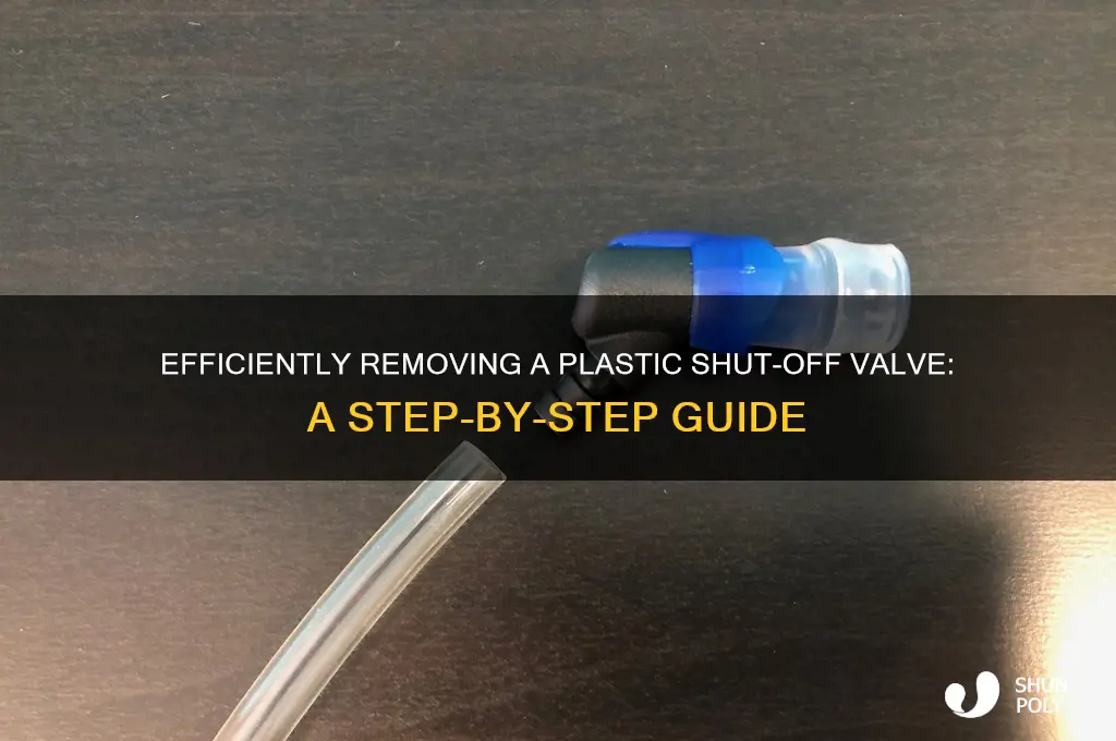 how to remove plastic shut off valve