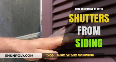 Easy Steps to Safely Remove Plastic Shutters from Vinyl Siding
