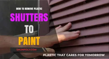 Easy Guide: Removing Plastic Shutters for a Fresh Paint Job