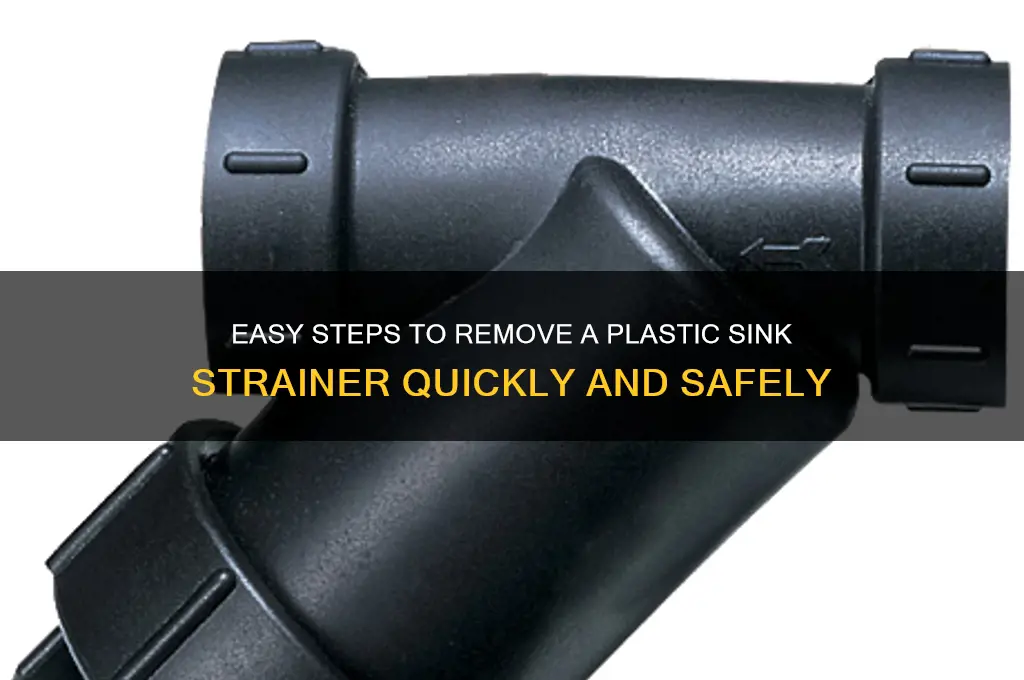 how to remove plastic sink strainer