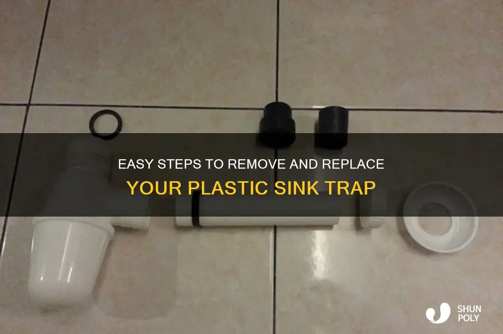 how to remove plastic sink trap
