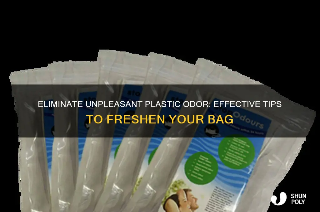 how to remove plastic smell from bag
